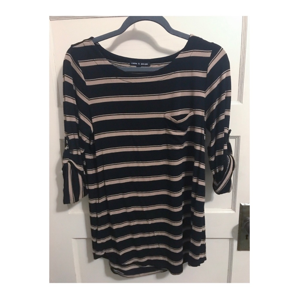 Cable and Gauge striped top